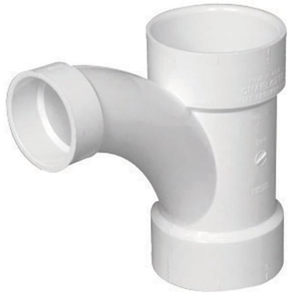 Charlotte Pipe And Foundry PVC005021800HA 4 x 4 x 3 in. Long Turn Tee Wye 4238853 - main